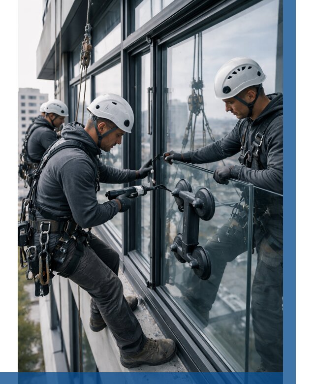 Витражное остекление зданий в Серове от 3571 р. | ВЫСОТНИК-Срв