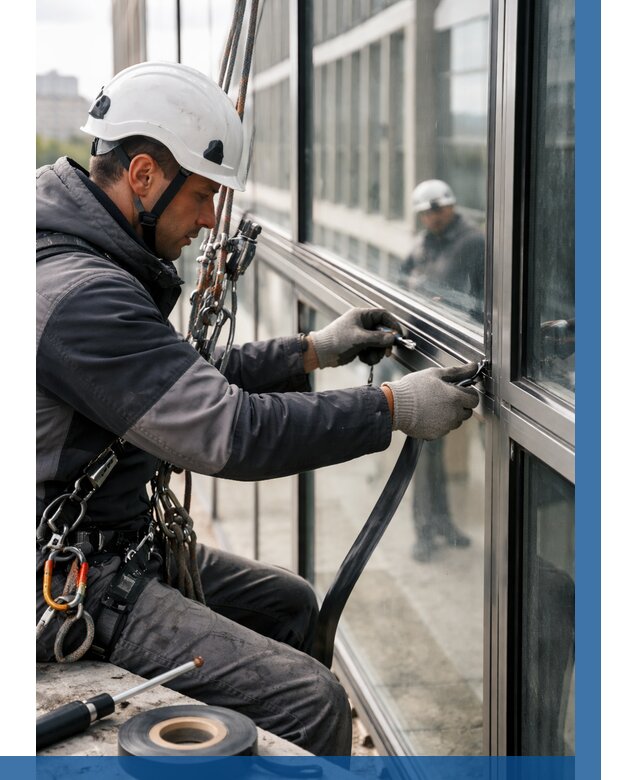 Ремонт витражных конструкций в Серове от 3571 р. | ВЫСОТНИК-Срв