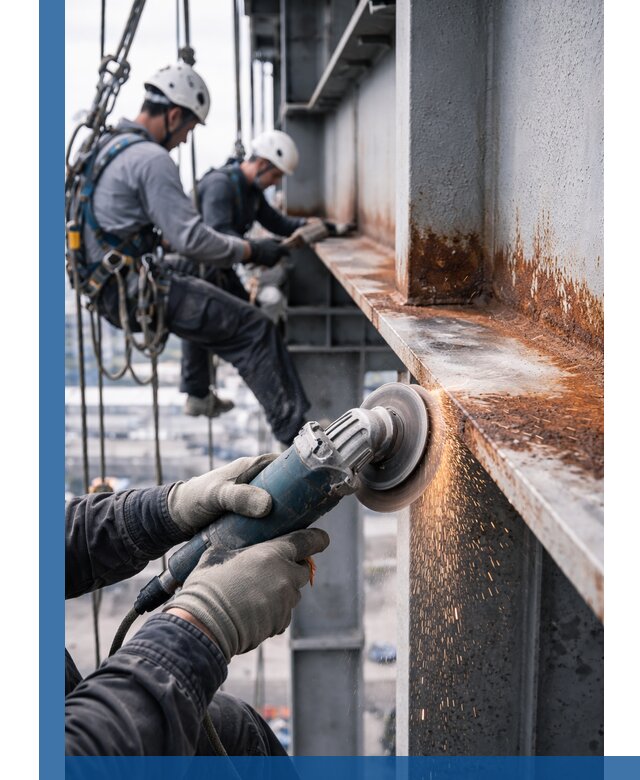 Зачистка металла от ржавчины и подготовка поверхностей в Серове