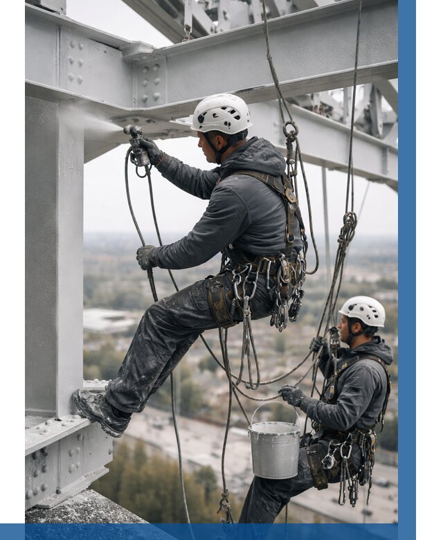 Покраска металлоконструкций на высоте в Серове 357 р |ВЫСОТНИК-Срв