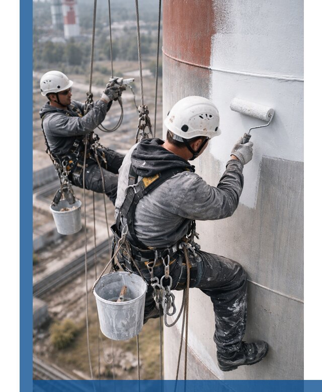 Покраска дымовых труб в Серове: антикоррозийная защита и восстановление