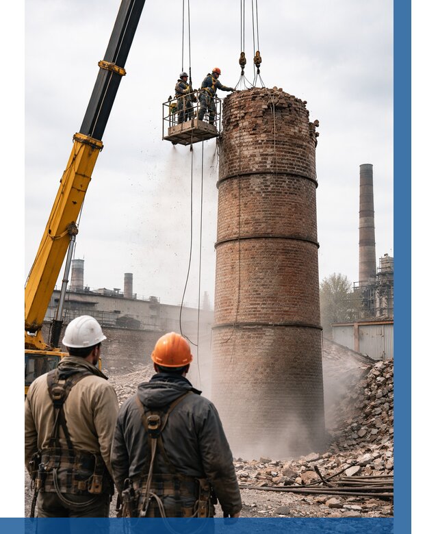 Демонтаж дымовой трубы в Серове от 91818 р. | ВЫСОТНИК-Срв, смета