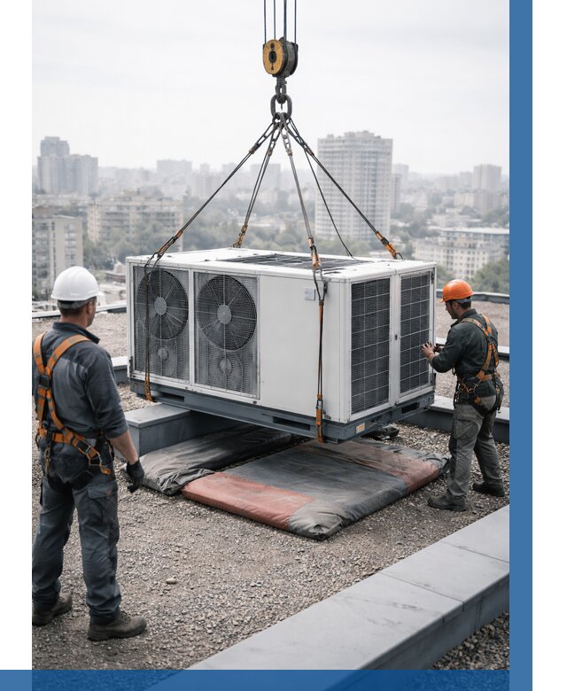 Подъем груза на крышу в Серове от 5101 р. | ВЫСОТНИК-Срв заказать