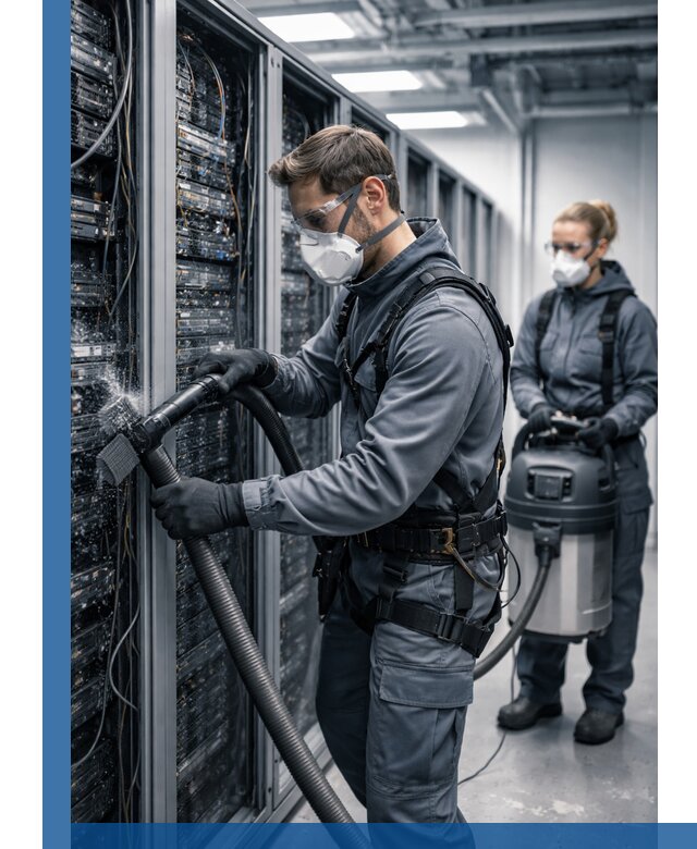 Обеспыливание серверной комнаты в Серове, профессиональная очистка