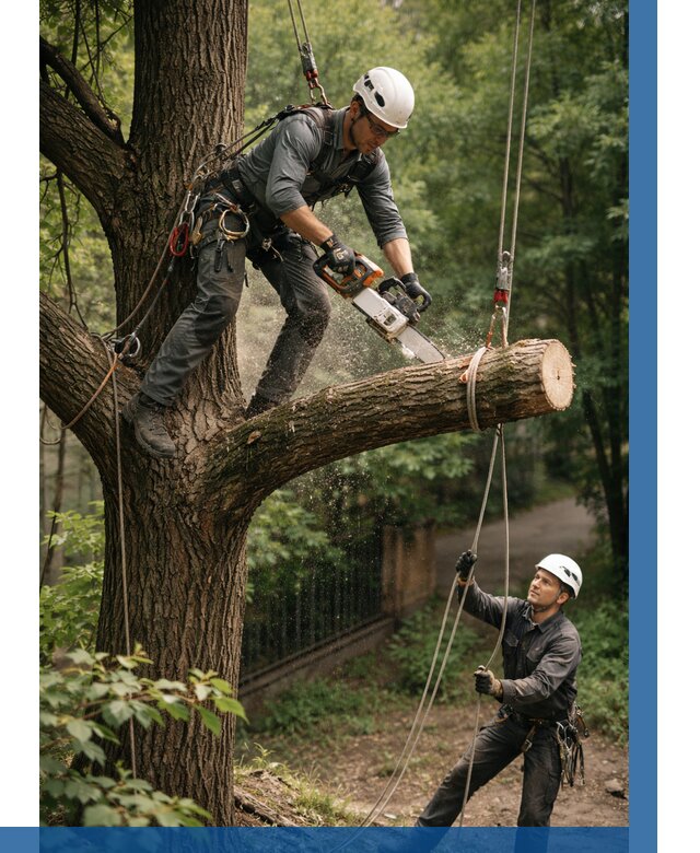 Спил деревьев альпинистами в Серове от 8162 р. | ВЫСОТНИК-Срв