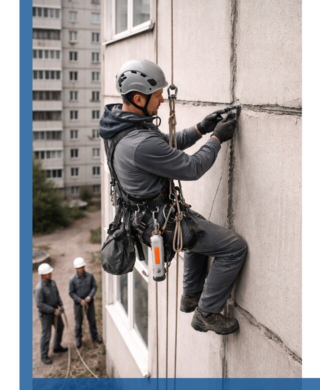 Обследование межпанельных швов и герметизация в Серове