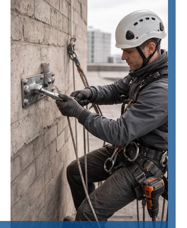 Установка анкерных точек в Серове от 3571 р. | ВЫСОТНИК-Срв